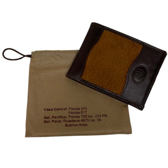 Sobek Men's Leather Wallet with Dust Bag New W/Out Tags - Picture 7 of 7